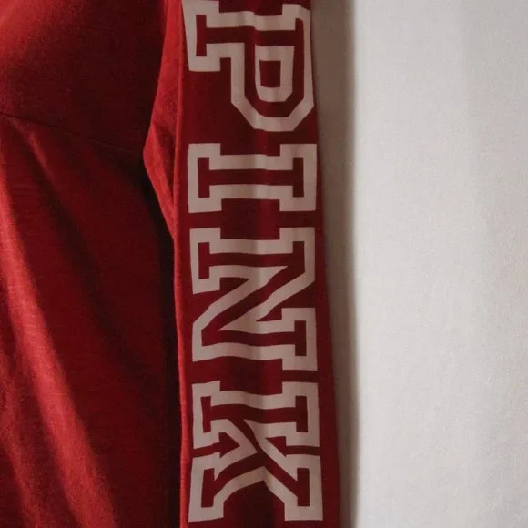 Victoria's Secret Pink T Shirt Red S - Picture 3 of 4